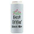 thumbnail image 4 of Mothers Day Gift For Step Mom Best Effin' Bon-s Ever Floral 12-Pack Ultra Slim Can Thermocoolers, 4 of 8