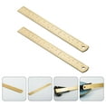 thumbnail image 2 of KAKOWELY 2Pcs Household Brass Rulers Vintage Bookmark Rulers Multi-function Straight Rulers,6.5"X0.67"X0.04", 2 of 5
