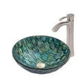 thumbnail image 2 of Vigo VGT823 16-1/2" Oceania Glass Vessel Sink with Otis Faucet, 2 of 5