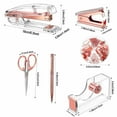 thumbnail image 2 of Liyamei Desk Acrylic Stapler Staple Remover Tape Dispenser Clips Paper Clips Ballpoint Pen And Scissor, 2 of 5