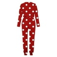 thumbnail image 4 of Gpaecead Girls' Long Sleeve Speckles Tops & Slim Pants 2-Piece Clothing Set 13 Years Red, 4 of 5