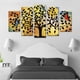 thumbnail image 3 of Cuadro decorativo árbol con mariposas juego de 5 piezas 150x80 cm ideal para sala comedor oficina o espacio moderno, 3 of 5