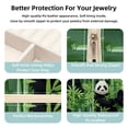 thumbnail image 3 of Panda Travel Portable Square Jewelry Organizer Box - Earring Holder, Ring, Necklace, Bracelet Storage - Suitable for Girls and Women - Jewelry Stand, Jewelry Boxes, 3 of 6