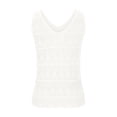 thumbnail image 5 of fatyb Crochet Tank Tops for Women V Neck Hollow out Sleeveless Shirts Knitted Loose Womens Summer Tops, 5 of 6