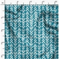 thumbnail image 2 of Soimoi Blue polyester Crepe Fabric Geometric Arrow Tribal Decor Fabric Printed Yard 52 Inch Wide, 2 of 5