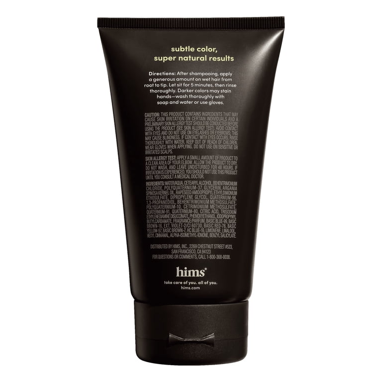 Hims Under Cover Hair Color & Conditioner for Men, Black photo 2