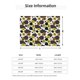 thumbnail image 5 of Fotbe Black Cow Sunflowers Manta de Franela con Estampado, Manta Ultrasuave para Cama, Sofá, Auto, Hipoalergénica y Antibolitas-40"x30", 5 of 6
