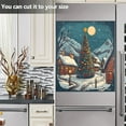 thumbnail image 5 of Christmas Snowy Village Dishwasher Magnet Covers for The Front Magnetic Dishwasher Cover Home Cabinet Decals 20" x 26" Refrigerator Door Home Decor, 5 of 5