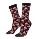 thumbnail image 1 of Fotbe New Year Flamingo Calcetas Largas con Estampado para Hombre y Mujer – Calcetas de Compresión Transpirables y Elásticas, Viajar y Uso Diario Talla 5-11, 1 of 6