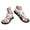 White, variant on Mepaouo Men's Walking Sandals Toe Ring Athletic Hiking Beach Flats Outdoor Strappy Summer Shoes White 7