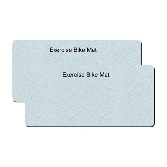 Almencla Stationary Bike Mat Floor Protection Indoor Non Slip 6mm Thick Treadmill Mat 2PCS