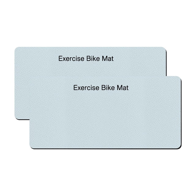 DYNWAVECA Elliptical Treadmill Mat 6mm Thick Shock Absorbing under Exercise Bike Training Pad Exercise Mat Hardwood Floor Carpet 2PCS