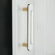 thumbnail image 5 of Modern Handle K Gold + White Contrast Color Pull Perilla de aleación Simple Style W / Dore Decor Puerta Cocina Armario Fashion Fashion Elegante, 5 of 7