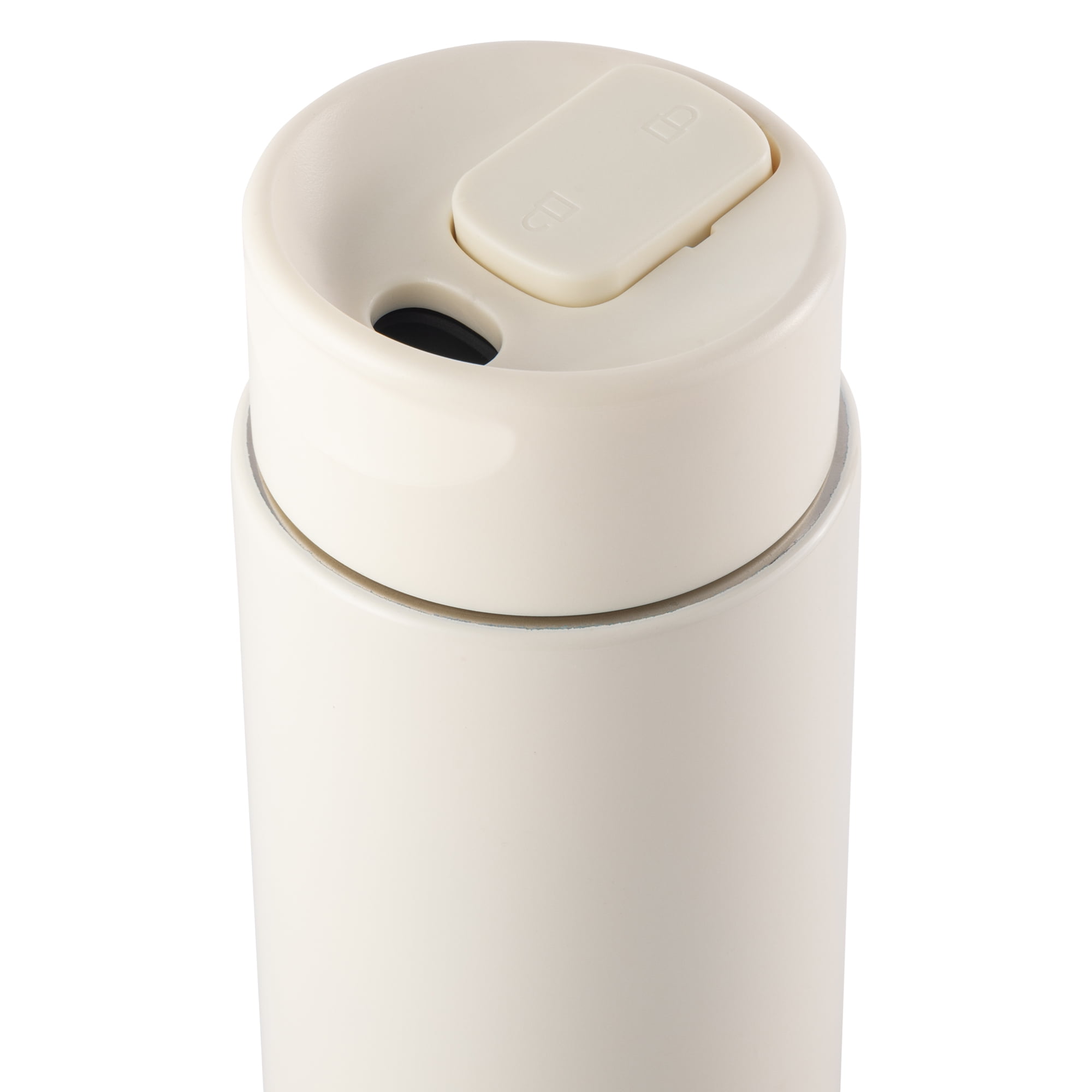 Thyme & Table 22 fl oz Stainless Steel Coffee Tumbler, Cream