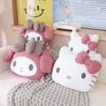 thumbnail image 4 of New My Melody-cojín para la espalda, reposacabezas, funda de cinturón de seguridad, Material de pana, suave, abrazo, juguete de felpa, decoración de coche para chicas, regalos de navidad, 4 of 5