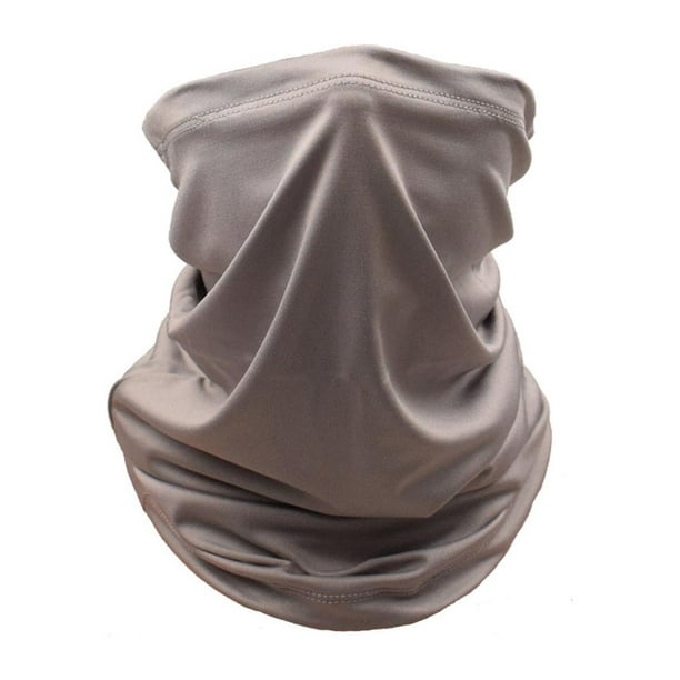 Polaina para el cuello, máscara, sol, verano, bufanda a prueba de viento Ticonn para esquí, motocicleta, deportes gris