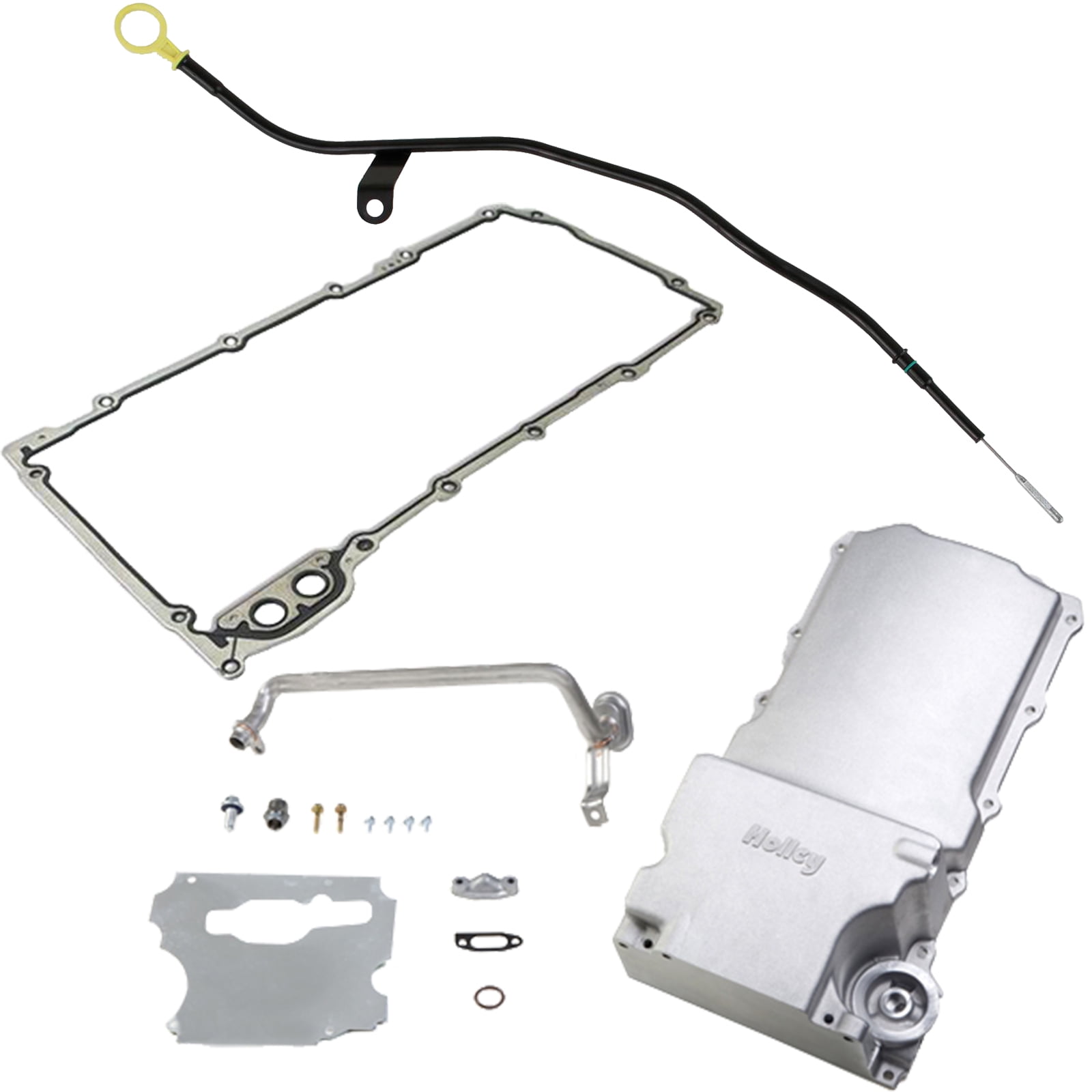 Holley 3021 LS Swap RetroFit Oil Pan w/30215 Dipstick/Gasket
