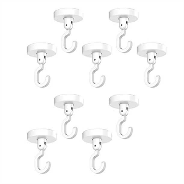 Powerful Adhesive Ceiling Hooks (9 Packs), Wall Hooks Shower Hooks No