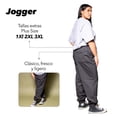 thumbnail image 2 of Pantalón Jogger LOVE MY FIT Tallas Extras Plus Unisex gris oscuro 3XL, 2 of 7