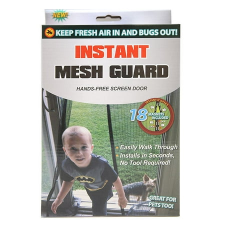 Instant Mesh Guard Hands Free Accidentally Forgetting Magnetic Screen Door