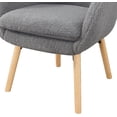 thumbnail image 6 of ZXNYH Take a Seat Charlotte Accent Chair, 25.25 x 26.75 x 33.5, Sherpa Creme, 6 of 7