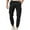 Black, variant on BXINGOHAI Mens Cargo Pants Drawstring Workout Pants Casual Solid Tapered Pants 2025 Outdoor Running Hiking Long Pant With Button and Pockets Today Deals Khaki,S