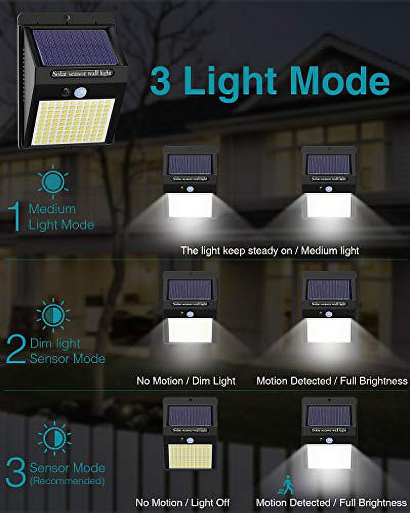 Solar Motion Sensor Flood and Security Light, 4 Count