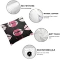 thumbnail image 4 of SHANXI Throw Pillow Covers Home Decor Pink Women Makeup Pillow Cases Decorative 18x18in, 4 of 5