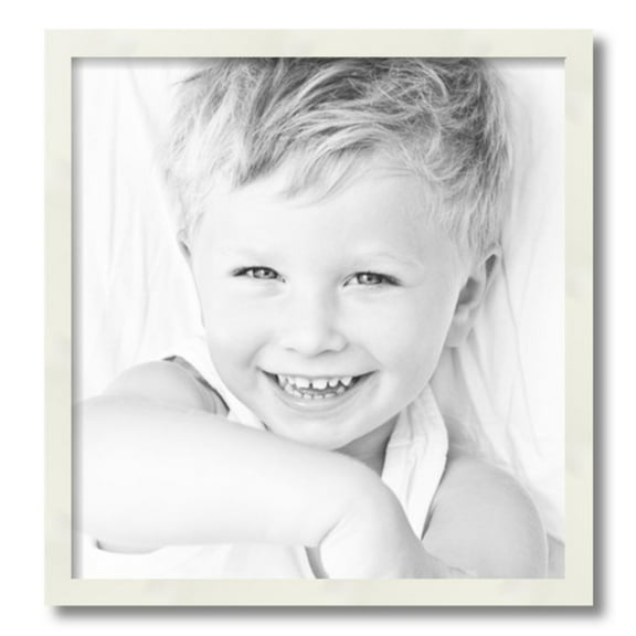 ArtToFrames 18" x 19" White Picture Frame, 18x19 inch White Wood Poster Frame (WOM-5140)