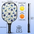 thumbnail image 4 of Pickleball Paddles Set,Pioneer Flower Floral Print Pattern Fiberglass Surface Pickleball Racket Set with 2 Indoor Outdoor Pickleball Balls and Pickleball Bag,Pickle-ball Equipment, 4 of 6