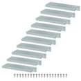 thumbnail image 1 of Uxcell 10 Paquete Tiradores de Borde para Cajones 3.15" Tiradores de Cajón de Aluminio con Mango de Tab Concealado Gris Cepillado, 1 of 6