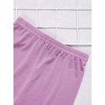 thumbnail image 6 of Manyakai Toddler Girls 6 Pack Dance Shorts Bike Shorts Solid Elastic Waist Ruffle Gymnastics Violet 130, 6 of 6