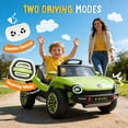 thumbnail image 2 of 12V Ride on Toys, Licensed Volkswagen Beetle Powered Ride on Cars with Remote Control, Bluetooth, Music, USB Ports, LED Lights, 4 Wheels Suspension, Electric Car for Kids Boys Girls Ages 2-5, Green, 2 of 9