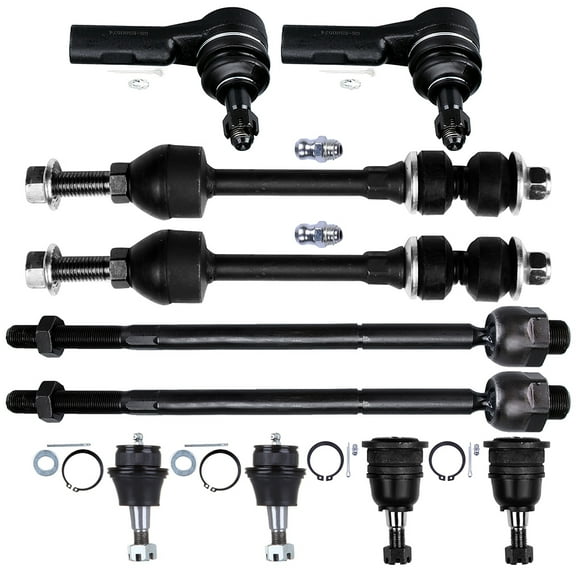 ECCPP Front Lower Ball Joint Front Outer Tie Rod End Front Sway Bar End Link Front Upper Ball Joint Inner Tie Rod End Fit 2006-2008 for Dodge Ram 1500 10pcs K7411 ES80574 K80821 K80630 EV800098