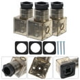 thumbnail image 4 of 3pcs Solenoid Valves Connector Professional 3 Prong Connector Plug with Indicator, 4 of 4
