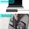 thumbnail image 4 of 7 Port High Speed USB 2.0 Hub w/Individual Power Switches On Off and LEDs, Compatible with Laptop PC USB Flash Drive Smartphone Transfer Data Speed up to 480Mbps Supports Windows Mac OS Linux, 4 of 7