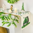 thumbnail image 5 of Green Lucky Shamrock Gnome St. Patrick's Day Table Runner, Seasonal Spring Holiday Kitchen Dining Table Decoration for Indoor Outdoor Home Party Decor 13 x 72 Inch, 5 of 5