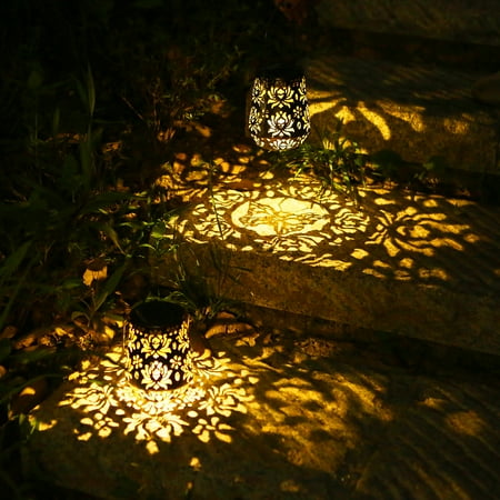 

Neoglint 2PCS D C 2V 0.04W Solar Powered Energy LEDs Lantern Light Outdoor H anging Lamp IPX4 Water Resistance Built-in 400mAh High Capacity Rechargeable Cell for Patio Garden Courtyard Path
