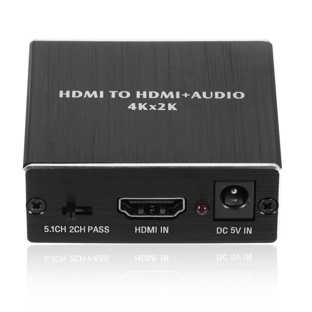 Separador De Audio 4K De Alta Resolución Compatible Con Hdmi Divisor De Señal De Audio De Video De Entrada Y Salida Convertidor De Extractor De Audio Portátil Con Indicador De Luz Para Video seitruly EL011031-00