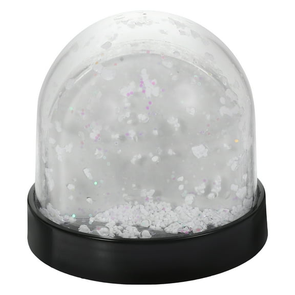 Snow Globe Photo Frame Fake Peak Christmas Hanging Ornament Picture Snowballs