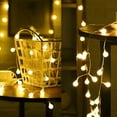 thumbnail image 6 of dajkiuy Christmas Globe String Lights for Bedroom, Decorative Christmas Lights, Crystal Crackle Ball Lights 4.92Ft 10 LED Soft White Battery Operated Fairy Lights Perfect for Christmas, 6 of 9