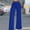 Blue, variant on Wide Leg Trousers Women, Solid Color Casual Long Palazzo Pants High Waisted Trousers With Belt Fashion Workout Pants Hot Pink L