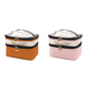 thumbnail image 1 of Cosmética Portátil Doble Capa Femenina Bolso Tocador PVC (marrón), 1 of 7