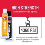 J-B Weld Kwikweld Twin Tube- 2 oz Epoxy Adhesive Gray