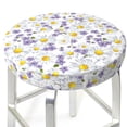 thumbnail image 3 of KLL Daisies Flowers Round Bar Chair Cushion Cover 14 inch ,Bar Stool Protector with Elastic, Soft Washable, 3 of 6