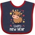 thumbnail image 3 of Inktastic Happy New Year Cute Ox Boys or Girls Baby Bib, 3 of 4