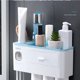 thumbnail image 3 of Yuarrent Juego de organizador de accesorios de baño, soporte para cepillo de dientes, dispensador automático de de dientes, soporte de montaje en Almacenamiento y organización del hogar Yuarrent HA022991-00, 3 of 6