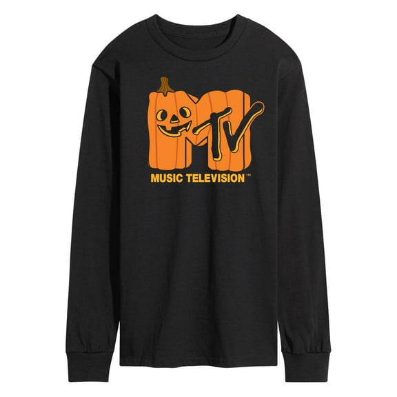 MTV - Logo Jack O Lantern - Men's Long Sleeve T-Shirt