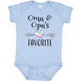 thumbnail image 3 of Inktastic Oma and Opa's Favorite Heart Grandchild Boys or Girls Baby Bodysuit, 3 of 5