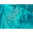 thumbnail image 3 of Beezizac Satin Pajamas for Girls -Teal Cute Silky Long Sleeves & Pants Sleepwear PJ Set Size 10, 3 of 7